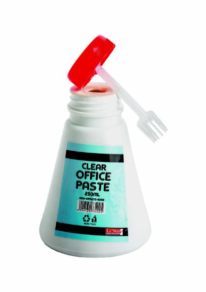 Office Paste 250ml with Brush Clear PasteNon-Toxic