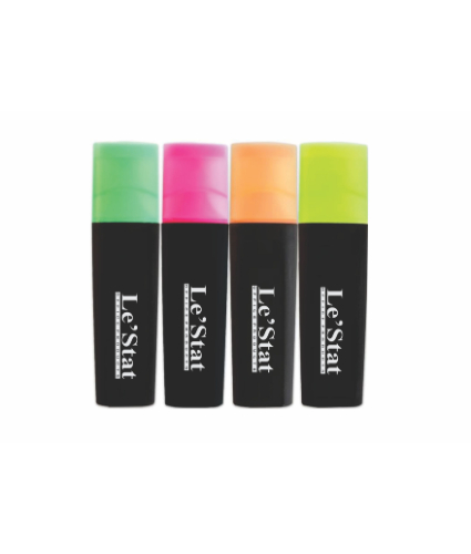Highlighter 4 per Set Chisel Point