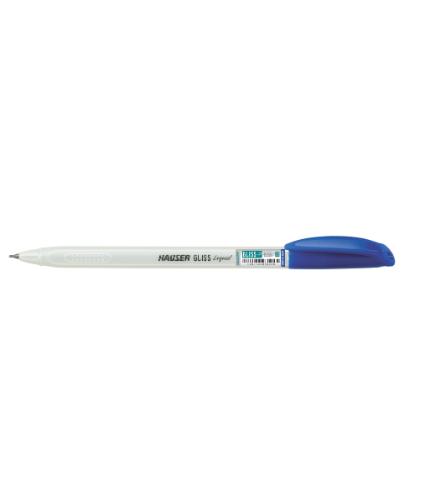 White Pearl Barrel Blue Pen H6058-P