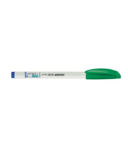 White Pearl Barrel Green Pen H6058-P