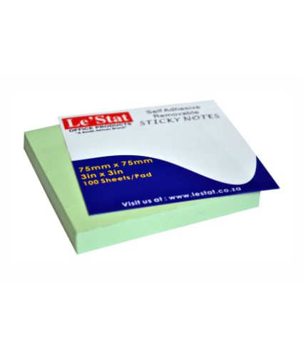 Sticky Notes 75mm x 75mm (3" x 3") 100 Sheet