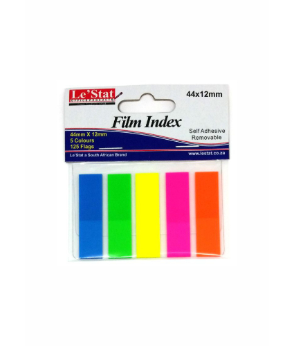 Flags - Film Index - 5 X Colours Size: 44mm x 1